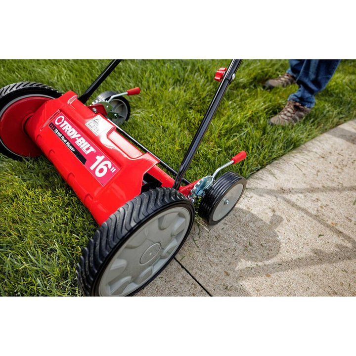 Troy-Bilt TB18R | 18 in. Manual Walk Behind Reel Lawn Mower | With Grass Catcher