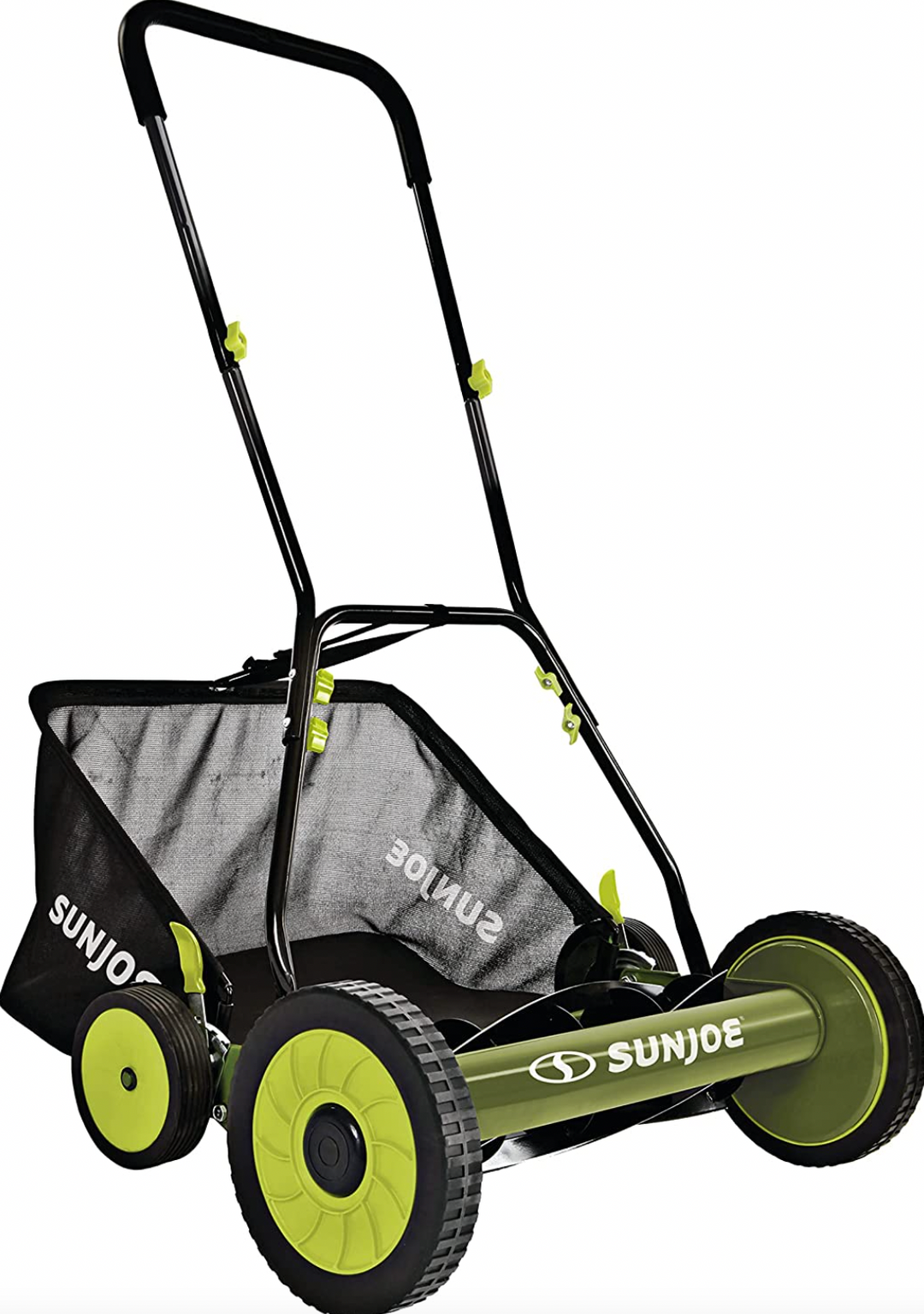 Restored Sun Joe MJ502M | In-Store Exclusive | Manual Reel Mower W/ Grass Catcher | 20-inch | 9-Position Refurbished