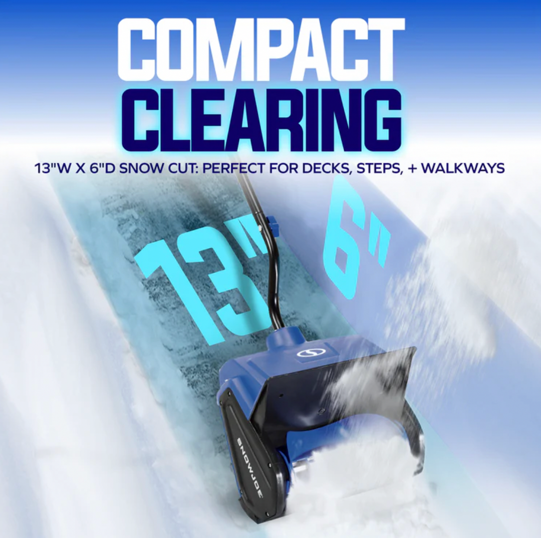 Restored Snow Joe 24V-SS13-XR-ULT | 24V 13 in. Cordless Snow Shovel Kit | W/ 5.0-Ah Battery, Charger, Cover & Battery Holders (Refurbished)