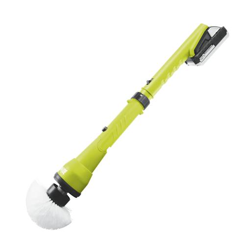 Restored Sun Joe 24V-PWSCRB-LTW | 24V Cordless Indoor/Outdoor 1000-OPM Oscillating Scrubber | 4 Attachments & Battery + Charger (Refurbished)