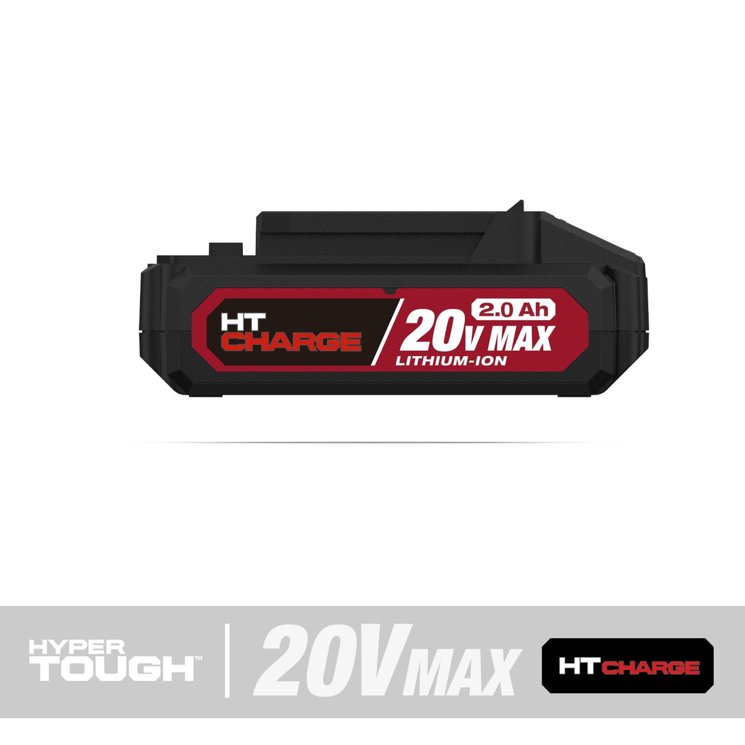 Restored Hyper Tough 20V 2.0Ah Battery & Charger Combo | (HT21-401-003-10 / JS-22055-117UN) | Reliable Power & Charging Upgrade (Refurbished)