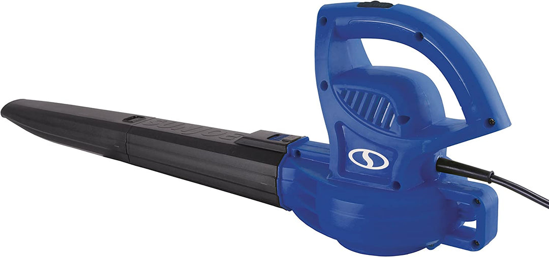 Restored Sun Joe SBJ597E | 6-Amp 155 MPH Electric Leaf Blower, Blue (Refurbished)