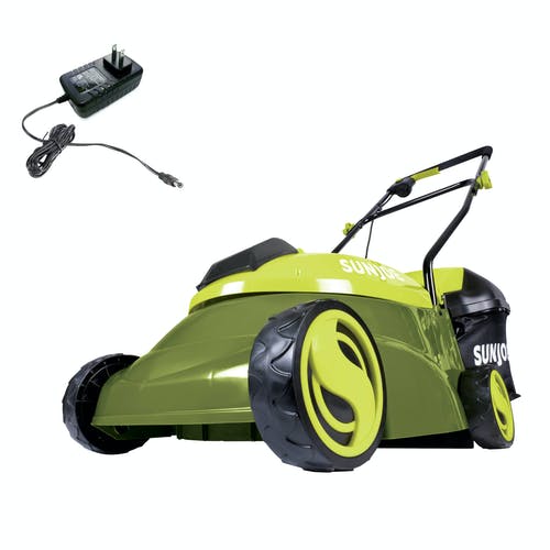 Restored Sun Joe MJ401C | Cordless Push Lawn Mower | 14-Inch | 28-Volt (Remanufactured)