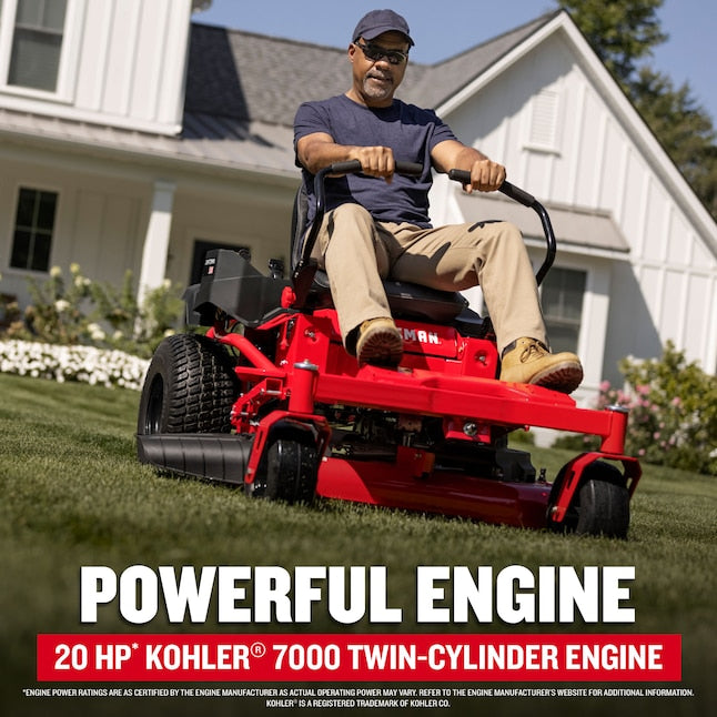 CRAFTSMAN Z5200 | 42 in Gas Zero-Turn Riding Lawn Mower | 20HP Kohler 7000 Twin-Cylinder Engine | High Back Seat (17RRFACS093)