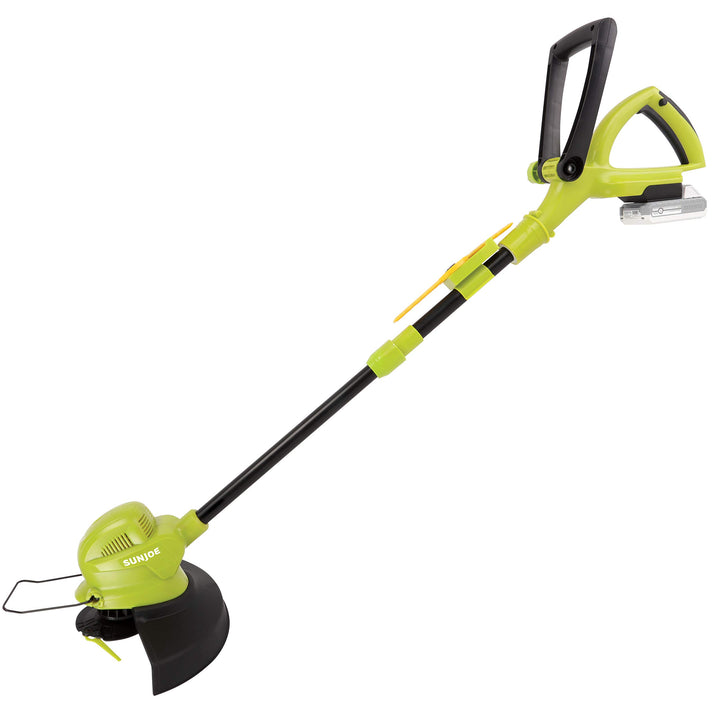 Restored Sun Joe 24V-SB10-LTE 24-Volt IONMAX 10-in. Cordless SharperBlade Stringless Lawn Trimmer, Kit (w/2.0-Ah Battery + Quick Charger) (Refurbished)