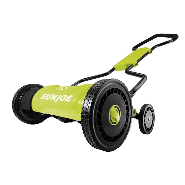 Restored Sun Joe MJ1800M Silent Push Reel Mower | 5-Position | 18-inch Quad-Wheel (Refurbished)