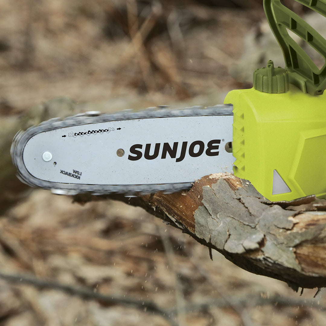 Restored Sun Joe SWJ805E | 2-in-1 Convertible Electric Telescoping Pole Chain Saw | 6 Amp (Refurbished)