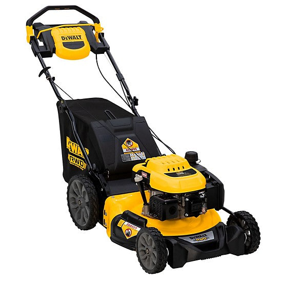 Dewalt 21in 196cc RWD Self-Propelled Lawn Mower | PowerAdapt Engine | 11 in. High Rear Wheels | 3-in-1 Side Discharge, Mulching & Bagging (Open Box)