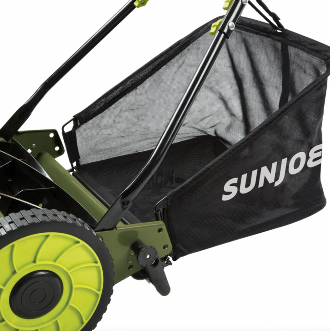 Restored Sun Joe MJ500M | In-Store Exclusive | Manual Reel Mower w/ Grass Catcher | 16 inch (Refurbished)