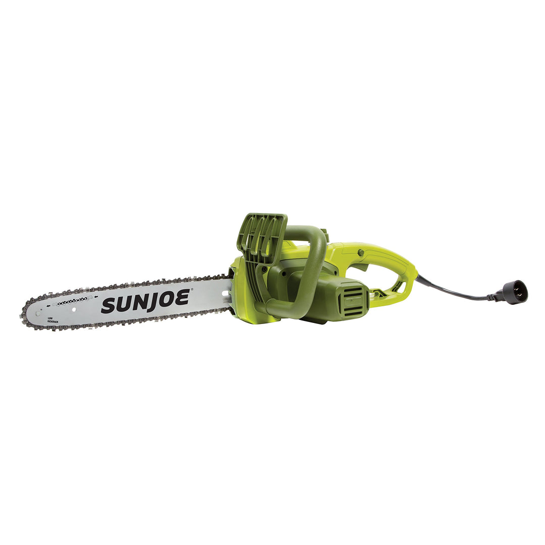 Restored Sun Joe SWJ699E 14-Inch 9.0 Amp Electric Chain Saw, Green (Refurbished) (Red)