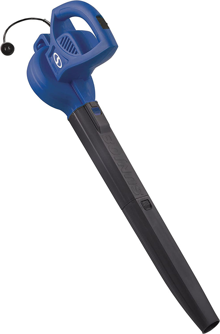 Restored Sun Joe SBJ597E | 6-Amp 155 MPH Electric Leaf Blower, Blue (Refurbished)