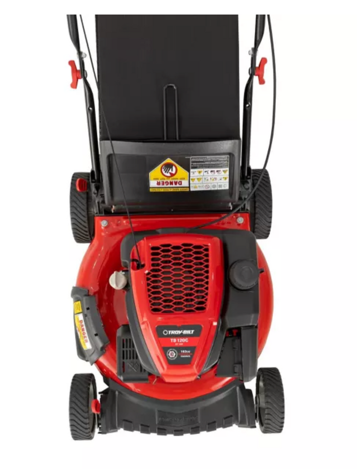 Troy-Bilt TB120C | 21in 163cc Walk Behind Push Mower | 3-in-1 Deck