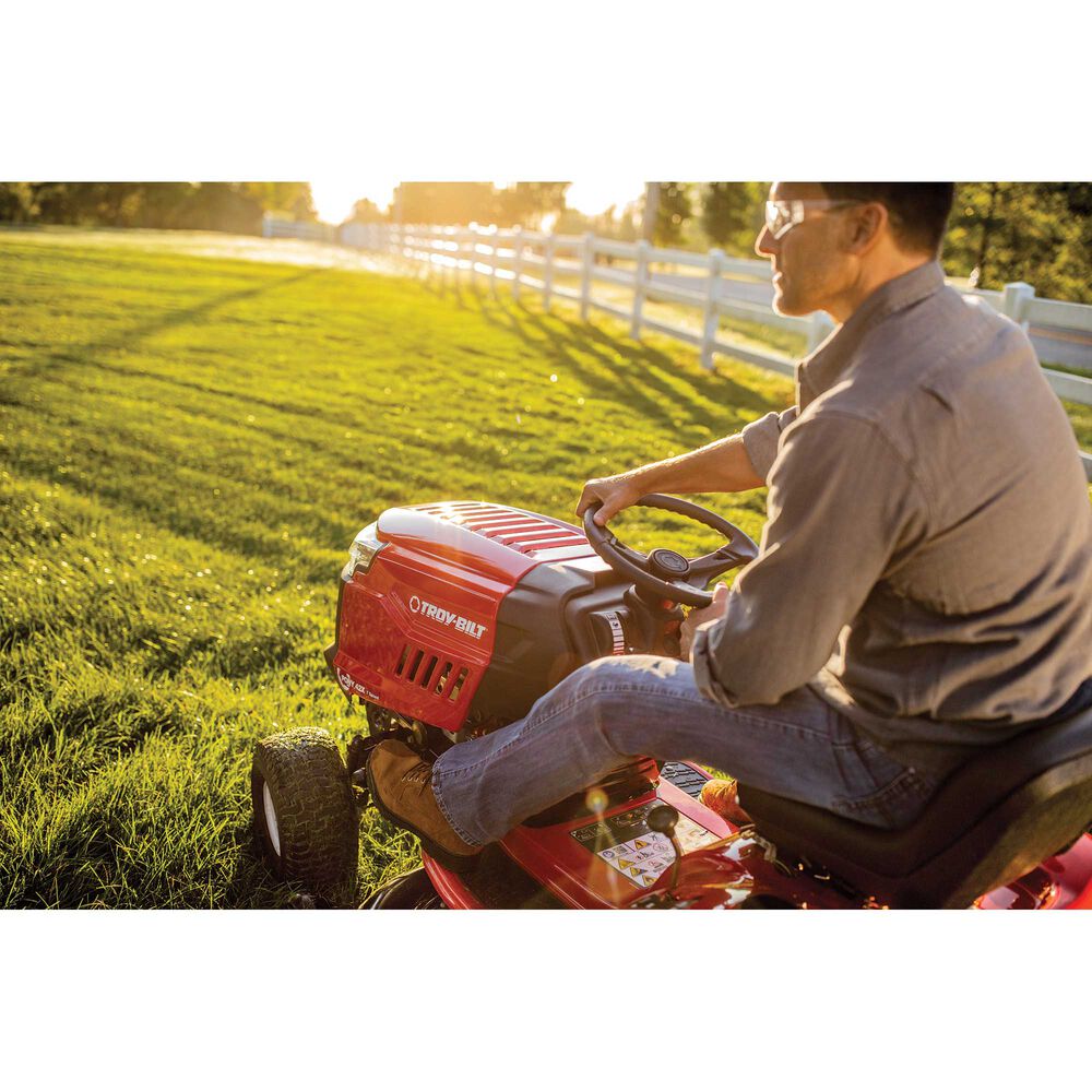 Troy-Bilt Pony 42B | Gas Riding Lawn Mower | 500cc Briggs and Stratton Engine | 7-Speed CVT Drive | 42 Inch