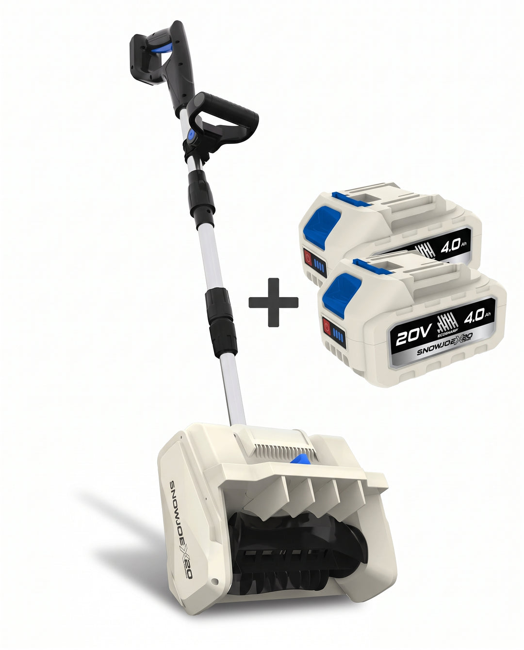 Snow Joe 20-Volt ECOSHARP Cordless Snow Shovel | Directional Chute | Brushless Motor | W/ 2 x 4.0-Ah Batteries + Charger | In-Store Exclusive