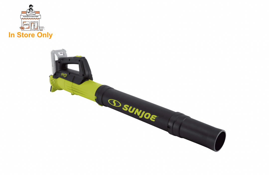 Restored Sun Joe 24V-TB-LTE | In-Store Exclusive | 24-Volt iON Cordless Compact Turbine Jet Blower Kit | With 2.0-Ah Battery + Quick Charger (Remanufactured)