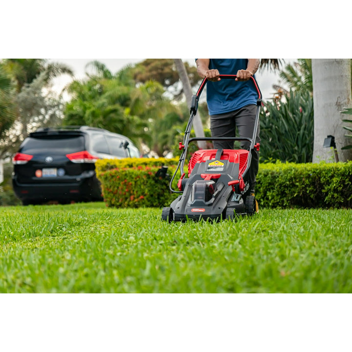 Restored Scratch and Dent Hyper Tough 40V Cordless Lawn Mower | 16-in. | Walk Behind | 2*4.0 Ah Battery and Quick Charger Included (Refurbished)