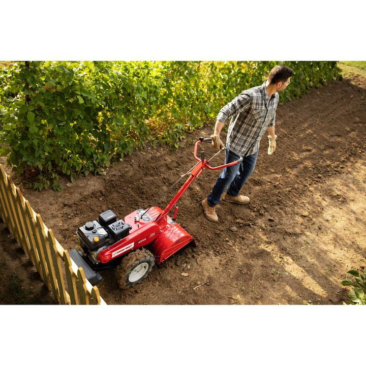 Mustang 18 in. 208 cc Gas OHV Engine Rear-Tine Tiller with Forward-Rotating and Counter-Rotating Tilling Options