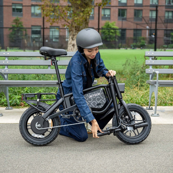 Jetson JBLTPM-BLK | Bolt Pro Max Electric Bike | 25 Miles Max Operating Range | 15.5 mph Max Speed