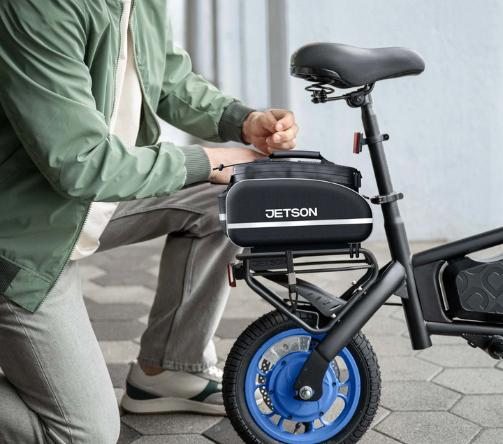 Jetson Bolt X Electric Foldable Ride-On Bike | 250W Motor | 15.5 MPH | 15 Mile Range | LED Display | Cruise Control | Rear Disc Brake | Cargo Rack