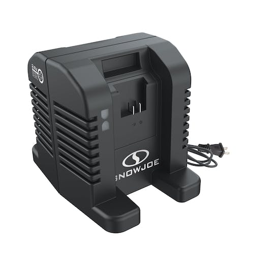 Restored Snow Joe + Sun Joe 24VCHRG-HS-DPC | 24V IONMAX Dual Port High Speed Charging Docking Station | for iBAT24 & 24VBAT Series Batteries | 260-Watt Input | 26-Volt Output (Refurbished)