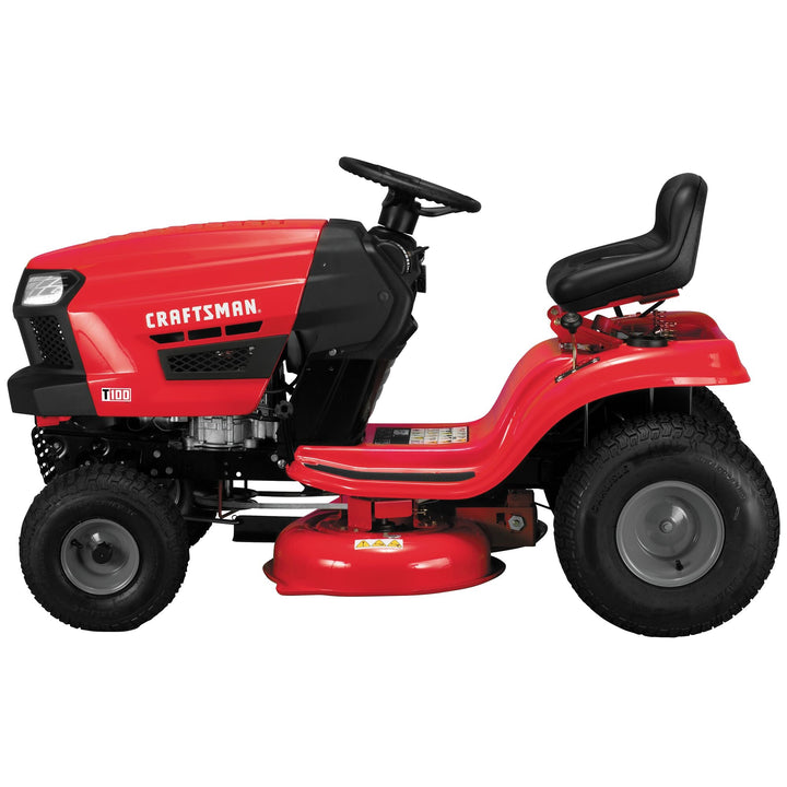 Restored Craftsman T100 | 36 In. Riding Lawn Mower with Mulching Capability | 11.5-HP Briggs & Stratton Engine (Refurbished)