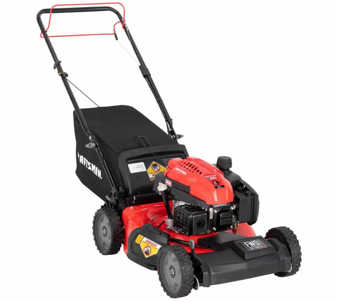 Craftsman M220C | 21in 163cc Gas Self-Propelled Lawn Mower | 3-in-1 Deck | 6 Position Height Adjustment (12A-A2C2093)