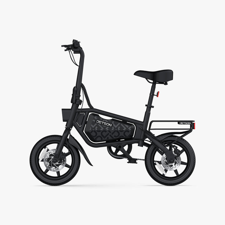 Jetson JBLTPX-BLK Compact Electric Bicycle | 15.5 MPH | 350W Motor | Dual-Wheel Disc Brakes | 15-25 Mile Range
