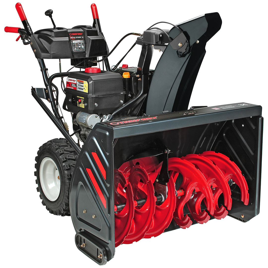 Troy-Bilt Arctic Storm 34 | 34-in Two-Stage Self-Propelled Gas Snow Blower | 420cc Electric Start Engine