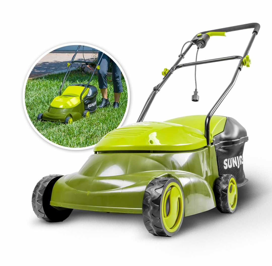 Restored Sun Joe MJ401E | In-Store Exclusive | Electric Lawn Mower With Grass Bag | 14-Inch | 12 Amp (Refurbished)