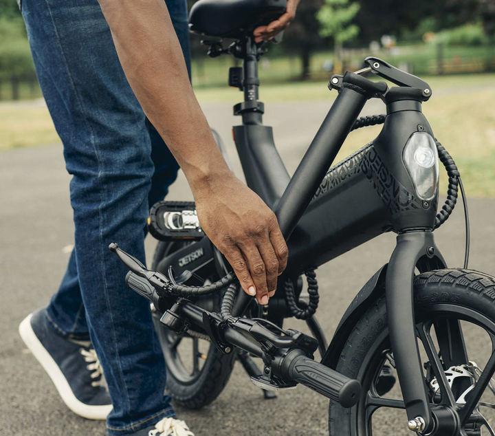 Jetson Haze Compact Folding Electric Bike | 350W Motor | 15.5 MPH | 20 Mile Range | JHAZE-BLK | In-Store Exclusive