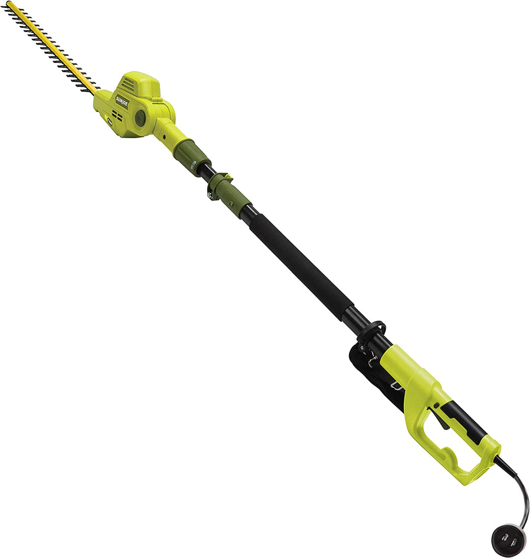 Restored Sun Joe SJH902E 21-in 4-Amp Multi-Angle Electric Telescoping Pole Hedge Trimmer (Refurbished)