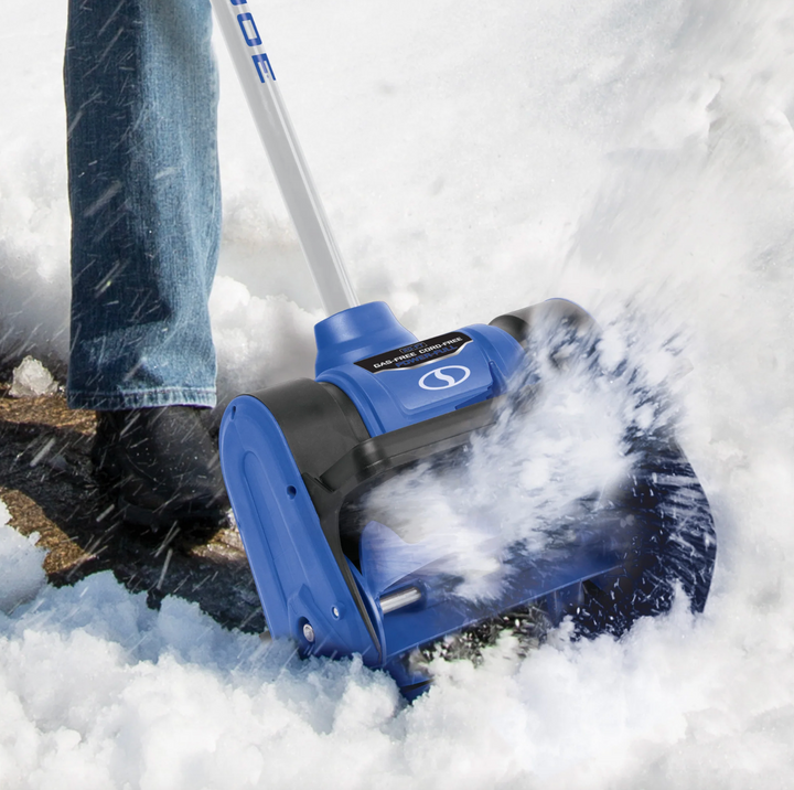 Restored Snow Joe 24V-SS12-HT | 24V Cordless Snow Shovel Bundle | W/ 4.0-Ah Battery, Charger, Cover, and Ice Scraper Glove (Refurbished)