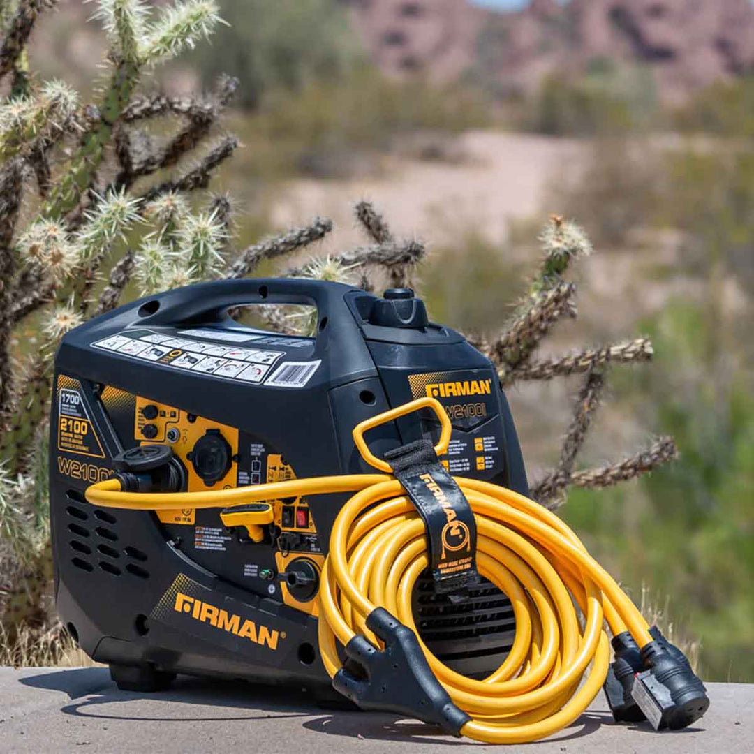 Firman 1105 | Generator Power Extension Cord | L5-30P to 3x5-20R | 30 Amp (Opened Box)