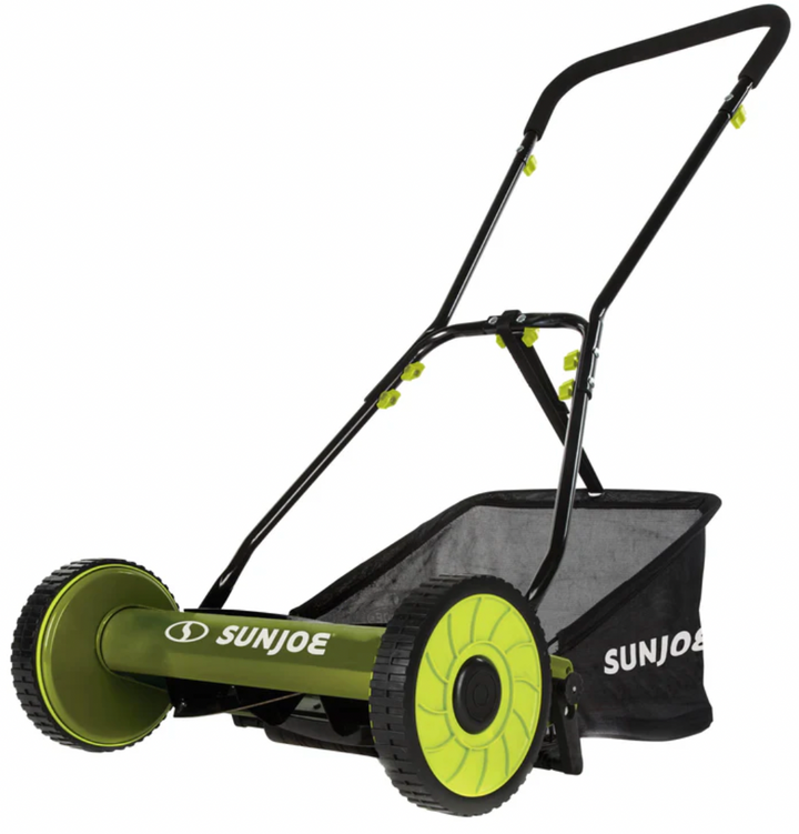 Restored Sun Joe MJ500M | Manual Reel Mower w/ Grass Catcher | 16 inch (Refurbished)