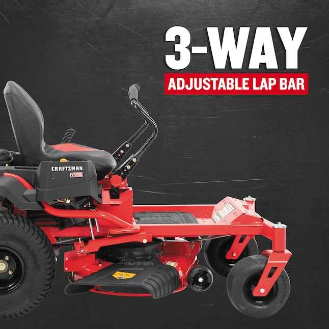 CRAFTSMAN Z5200 | 42 in Gas Zero-Turn Riding Lawn Mower | 20HP Kohler 7000 Twin-Cylinder Engine | High Back Seat (17RRFACS093)