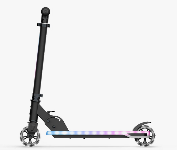 Jetson Orbit X Light-Up Kids Foldable Kick Scooter | LED Stem & Deck Lights | Adjustable Handlebar | Rear Foot Brake | Ages 5+ | JORBITX
