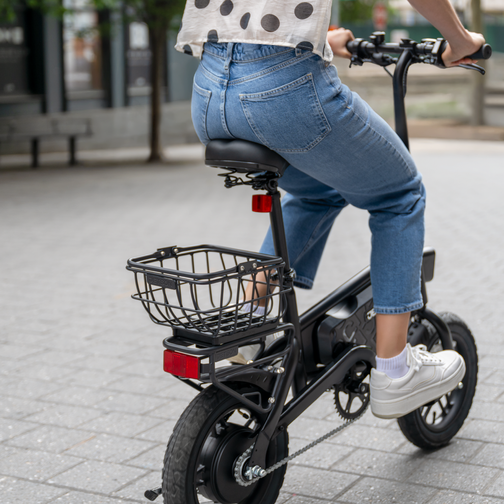 Jetson JRCBSK-BLK | RackIt Metal Bike Basket | For Select Jetson E-Bikes with RackIt Cargo System, Black | In-Store Exclusive