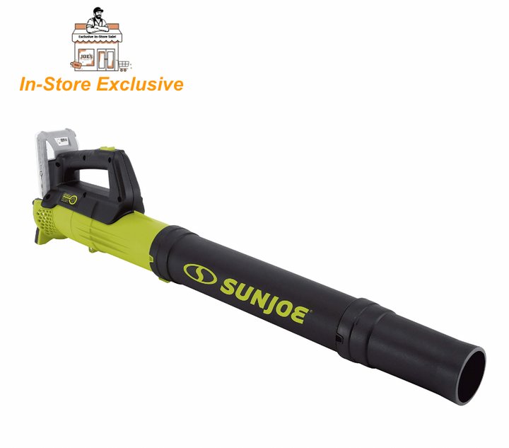 In-Store Exclusive | Sun Joe 24V-TB-LTE 24-Volt iON Cordless Compact Turbine Jet Blower, Kit (w/ 2.0-Ah Battery + Quick Charger) (Open Box)