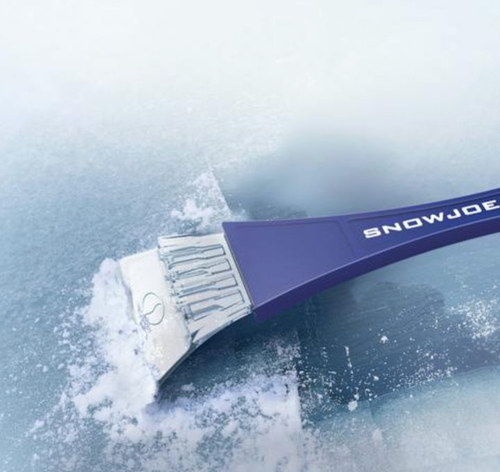 2 Pack | Snow Joe SJEG02M | Polar Fleece Lined Mitt With Built-In Ice Scraper | Waterproof | Heavy-Duty Ice Scraper