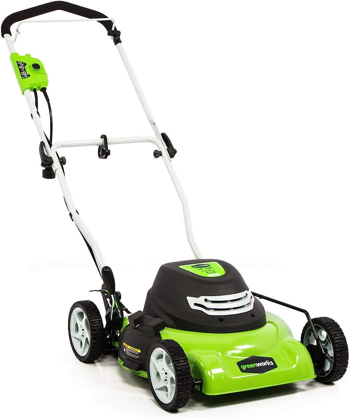 Restored Greenworks 12 Amp 18" Corded Electric Lawn Mower (Refurbished)