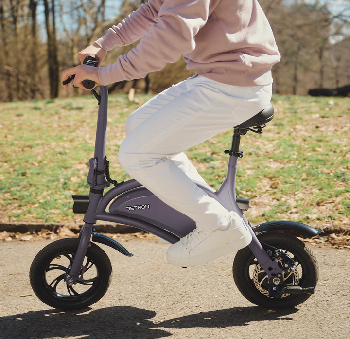 Jetson Bolt Folding Electric Ride-On Bike | 15 Mile Max Range | 15.5 MPH | Built-in Carrying Handle | Ages 13+