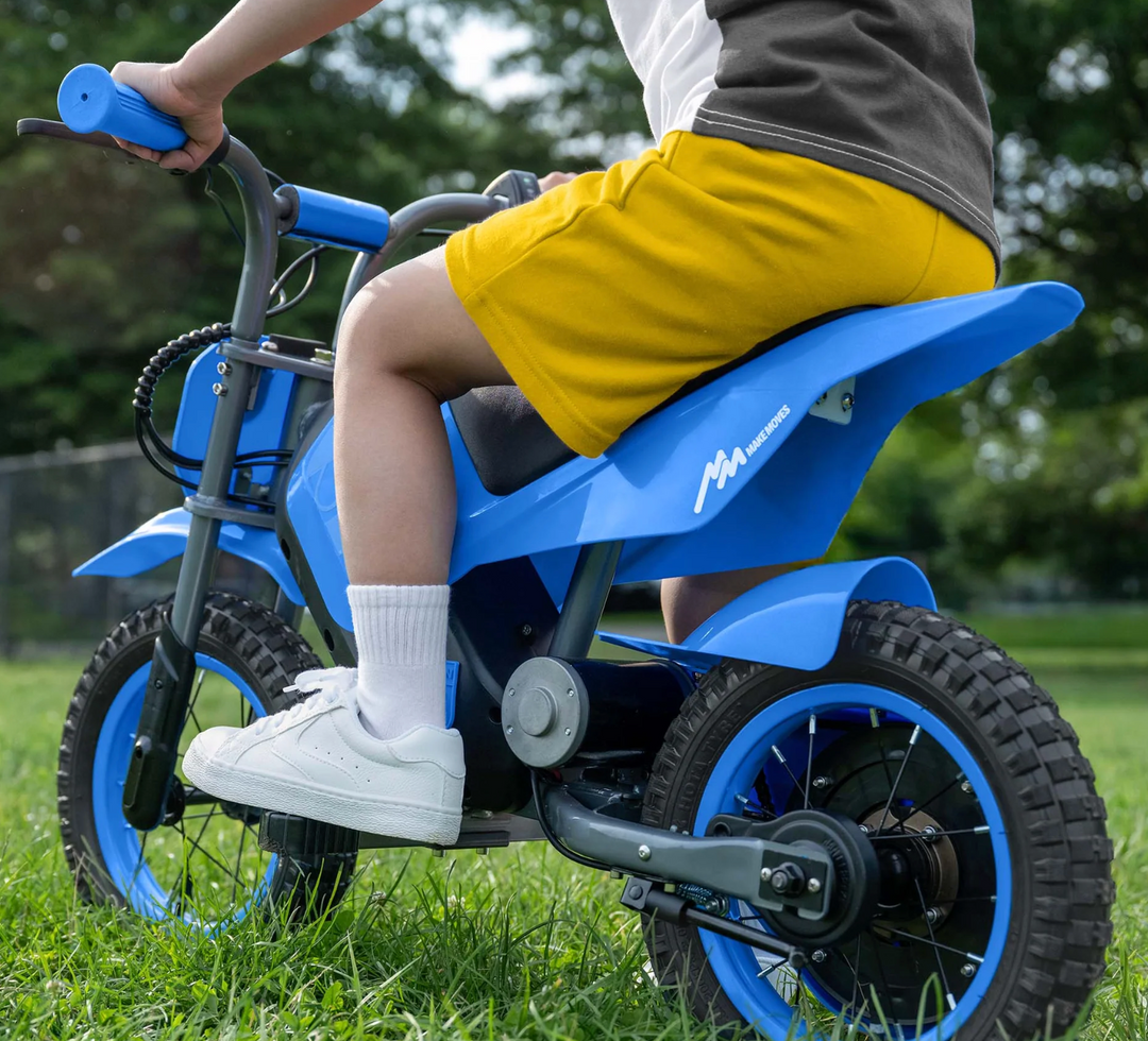 Jetson JFORT-BLU Electric Dirt Bike | 10 MPH | 150W Motor | 14.4V Battery, | 30 Min Ride Time | Blue | In-Store Exclusive