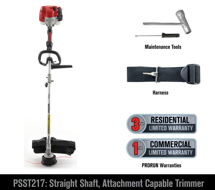PRORUN PSST217 | 25.4cc 17″ Gas Attachment Capable String Trimmer | In-Store Exclusive