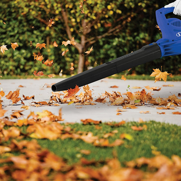 Restored Sun Joe SBJ597E | 6-Amp 155 MPH Electric Leaf Blower, Blue (Refurbished)