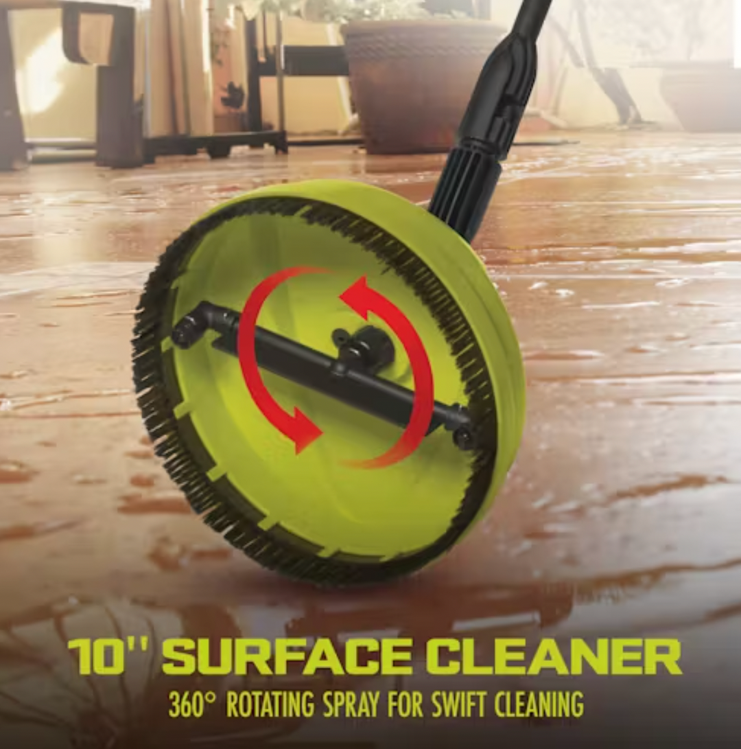 Restored Scratch and Dent Sun Joe Home Cleaning System | For SPX Pressure Washers | W/ Turbo Nozzle, Surface Splashguard, Extension Wand, Gutter Cleaner, Patio Cleaner & Transfer Adapter (Refurbished)