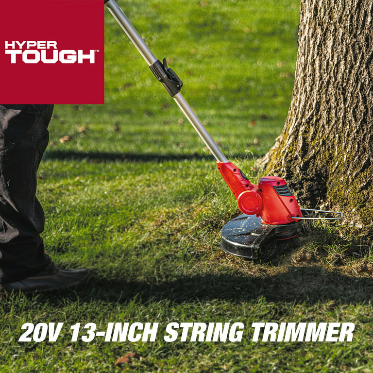 Restored Scratch and Dent Hyper Tough Battery Powered String Trimmer | 20V Max | 13-inch | Cordless | HT22-401-03-05 (Refurbished)