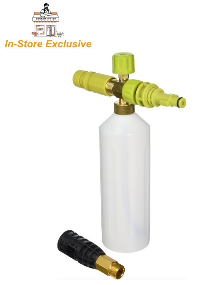 In-Store Exclusive | Sun Joe SPX-FC34 34-Ounce Snow Foam Cannon for SPX Series Electric Pressure Washers (Open Box)