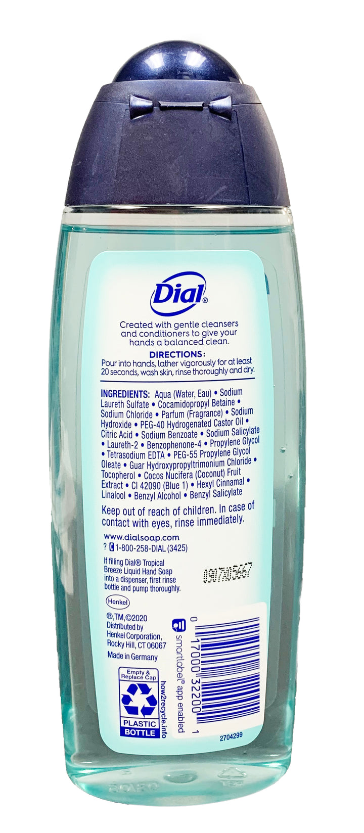 12 Pack | Dial Liquid Hand Soap | Tropical Breeze 8.5 Fl Oz | All Skin Types