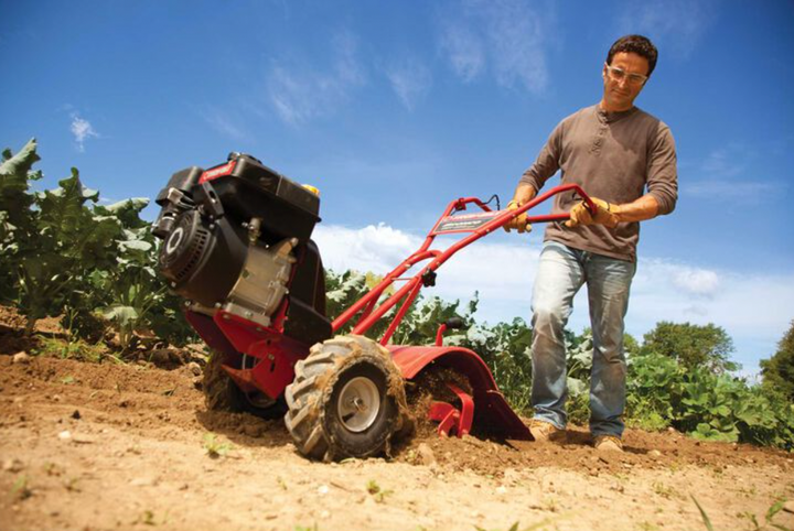 Restored Troy-Bilt Bronco CRT Tiller | 208cc Engine | 14" Rear Tine Tiller (Refurbished)