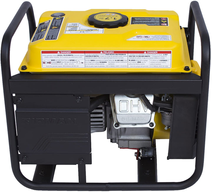 Restored Firman P01201 Gas Generator | 1500 Watts | 80cc Engine | 12 HR Run Time | Low Oil Shut Off | Generator Only (Refurbished)